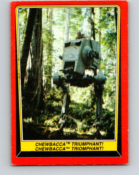 1983 OPC Star Wars Return Of The Jedi #110 Chewbacca Triumphant   V42633