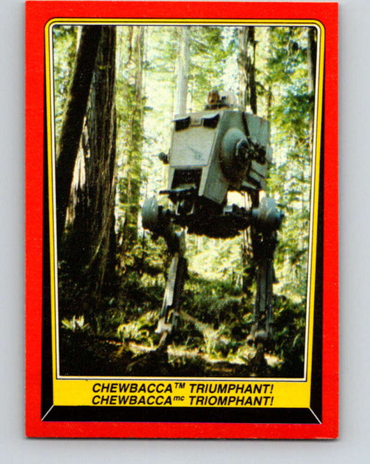 1983 OPC Star Wars Return Of The Jedi #110 Chewbacca Triumphant   V42635