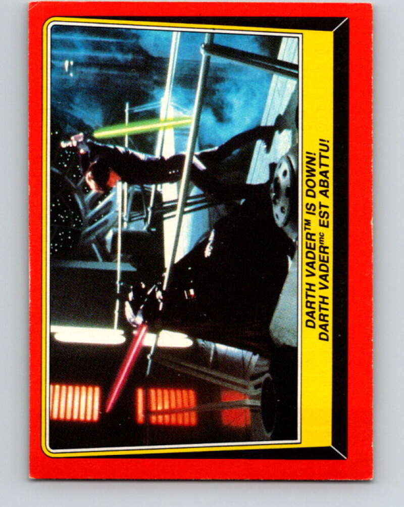 1983 OPC Star Wars Return Of The Jedi #121 Darth Vader Is Down   V42677