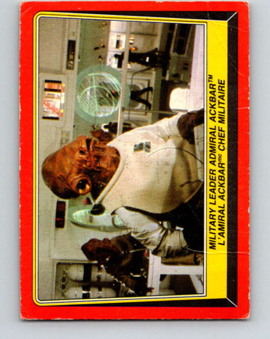 1983 OPC Star Wars Return Of The Jedi #124 Military Leader Admiral Ackbar   V42688
