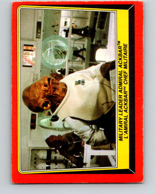 1983 OPC Star Wars Return Of The Jedi #124 Military Leader Admiral Ackbar   V42689