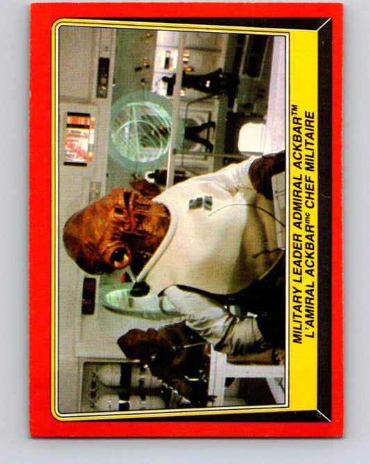 1983 OPC Star Wars Return Of The Jedi #124 Military Leader Admiral Ackbar   V42690
