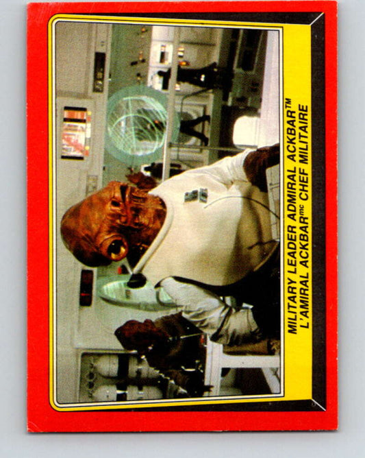 1983 OPC Star Wars Return Of The Jedi #124 Military Leader Admiral Ackbar   V42691