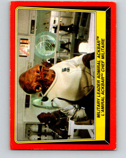 1983 OPC Star Wars Return Of The Jedi #124 Military Leader Admiral Ackbar   V42693