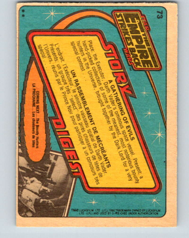 1980 OPC The Empire Strikes Back #73 A Gathering of Evils   V42964