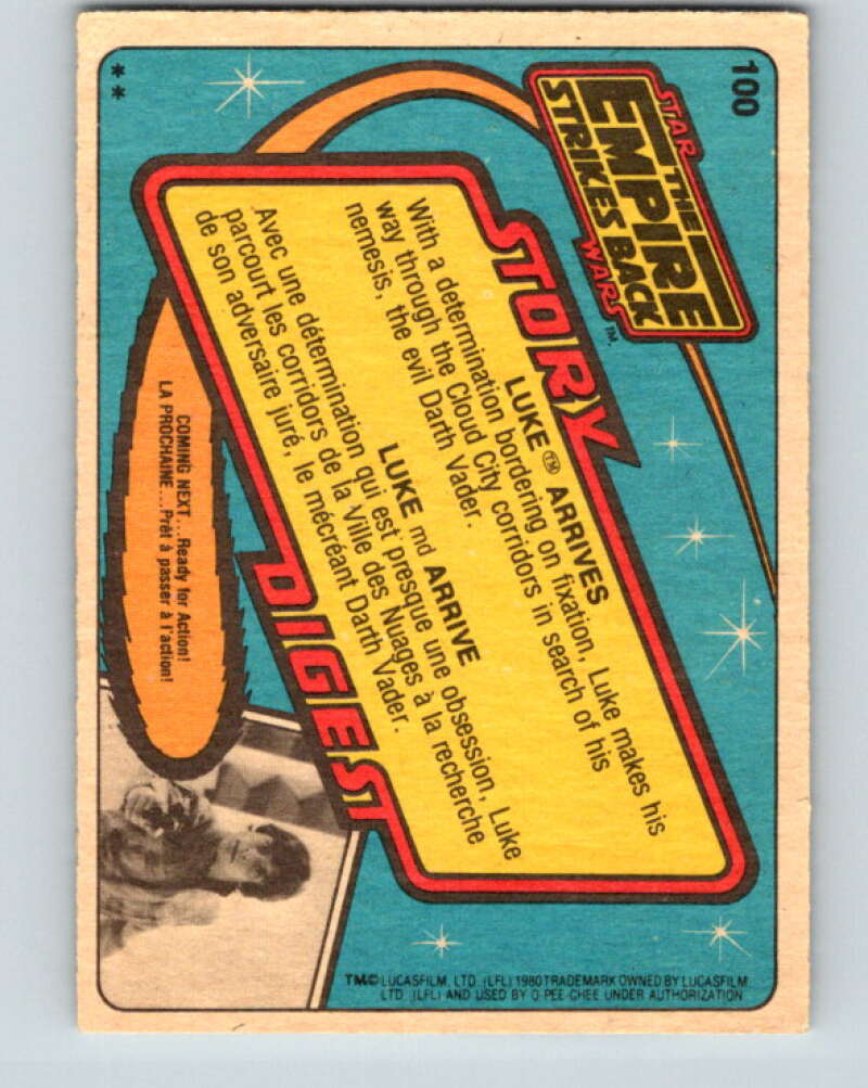 1980 OPC The Empire Strikes Back #100 Luke Arrives   V43052