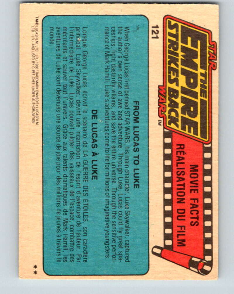 1980 OPC The Empire Strikes Back #121 The Pursued   V43118