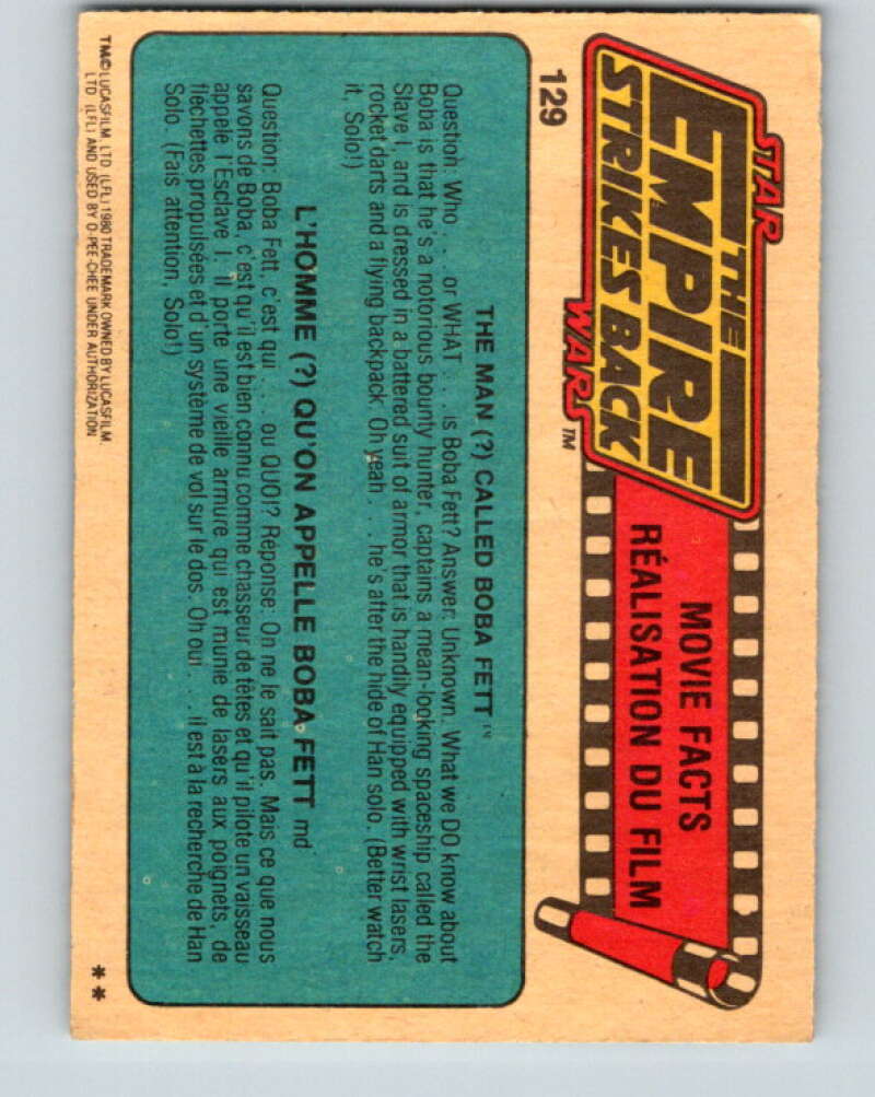 1980 OPC The Empire Strikes Back #129 Rescue   V43144