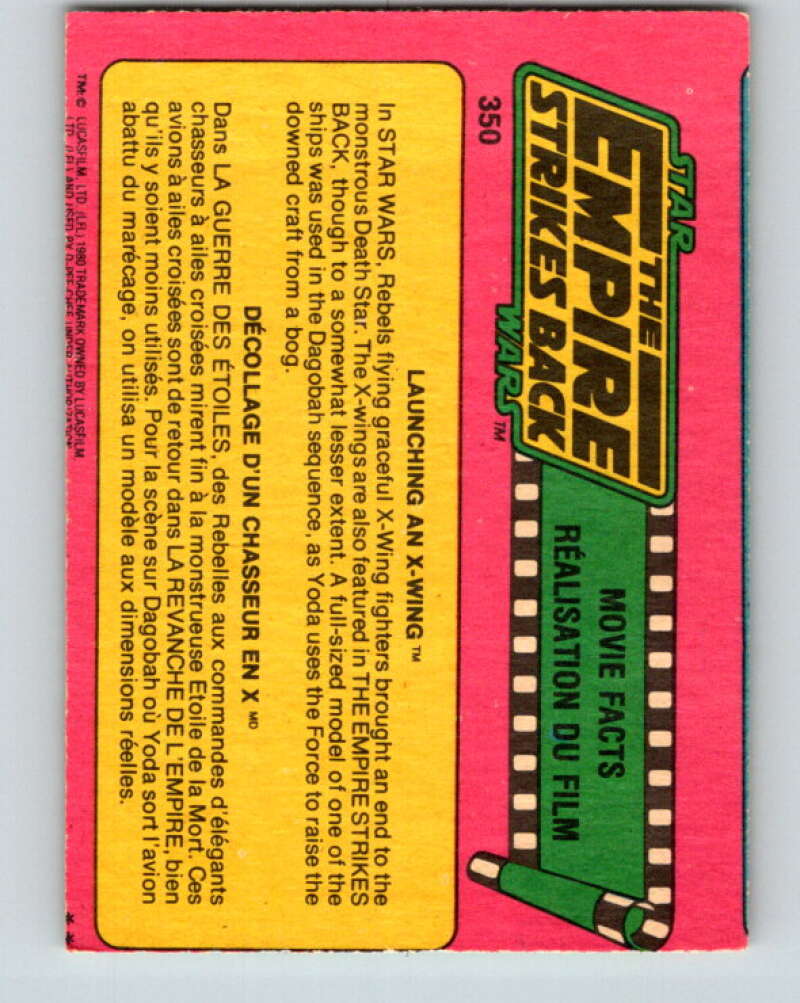 1980 OPC The Empire Strikes Back #350 Launching an X-Wing   V43297