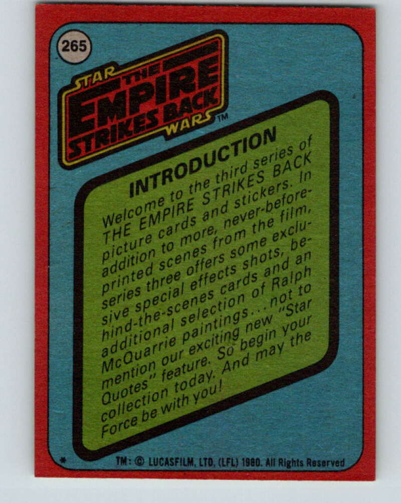 1980 Topps The Empire Strikes Back #265 Picture Card Series 3   V43586