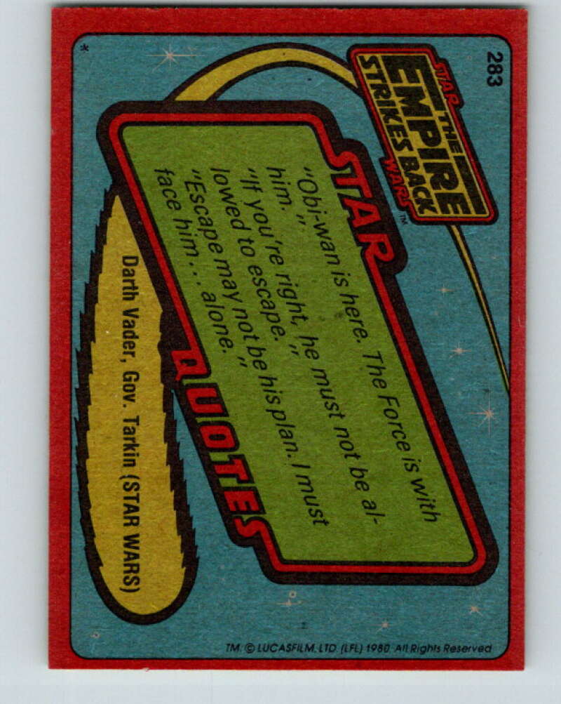 1983 Topps The Empire Strikes Back #283 Courageous Trench Fighters!   V43687