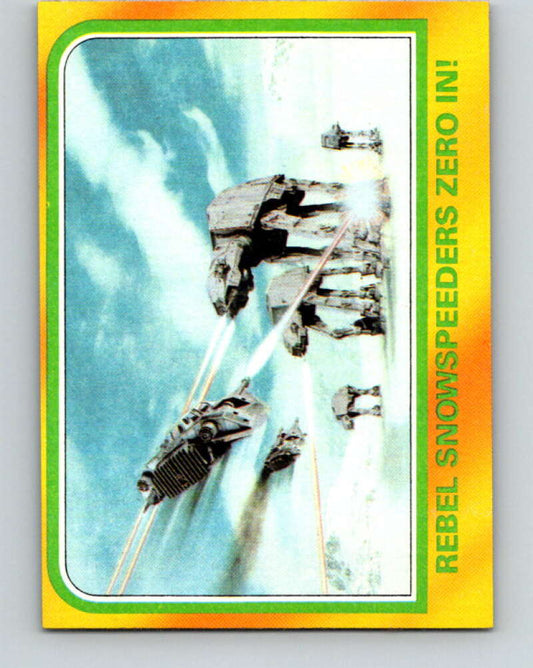 1980 Topps The Empire Strikes Back #327 Rebel Snowspeeders Zero In!   V43939