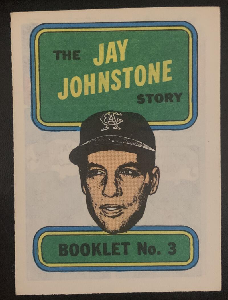 1970 Topps/OPC MLB Baseball Booklets #3 The JAY JOHNSTONE Story V44074