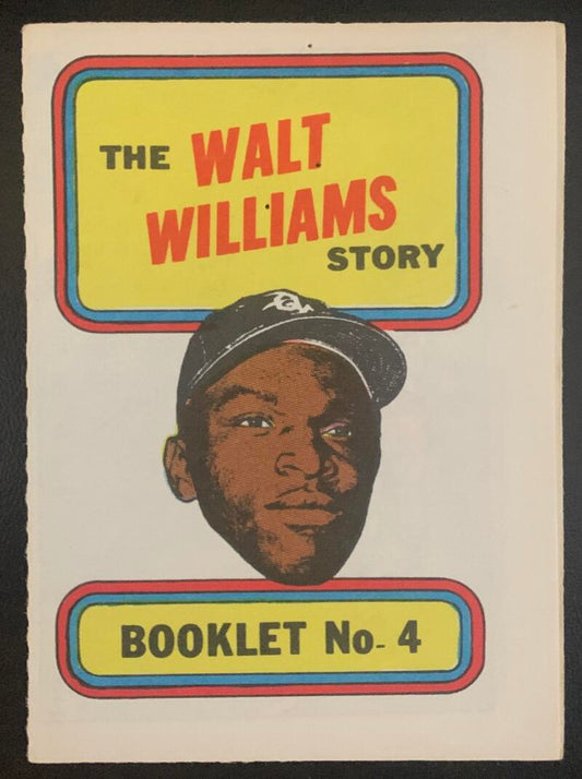 1970 Topps/OPC MLB Baseball Booklets #4 The WALT WILLIAMS Story V44076