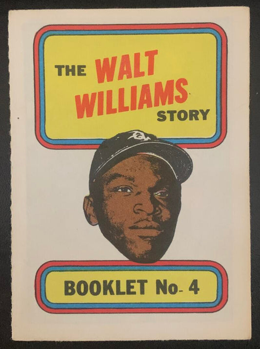 1970 Topps/OPC MLB Baseball Booklets #4 The WALT WILLIAMS Story V44078