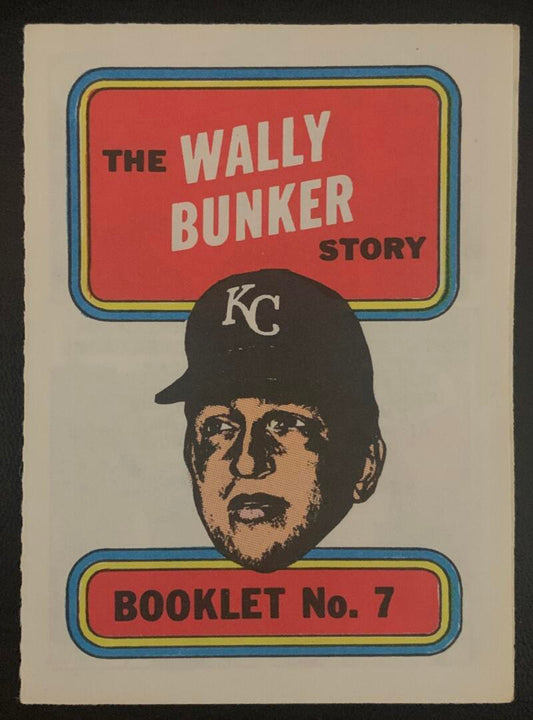 1970 Topps/OPC MLB Baseball Booklets #7 The WALLY BUNKER Story V44084