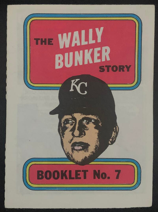 1970 Topps/OPC MLB Baseball Booklets #7 The WALLY BUNKER Story V44085