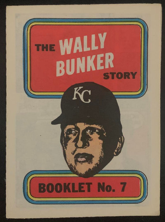 1970 Topps/OPC MLB Baseball Booklets #7 The WALLY BUNKER Story V44086