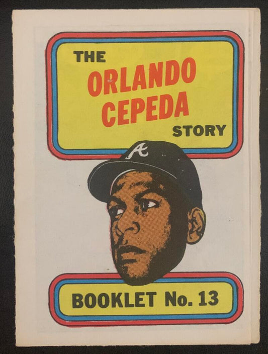 1970 Topps/OPC MLB Baseball Booklets #13 The ORLANDO CEPEDA Story V44093
