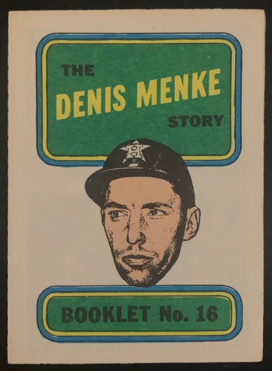 1970 Topps/OPC MLB Baseball Booklets #16 The DENIS MENKE Story V44096