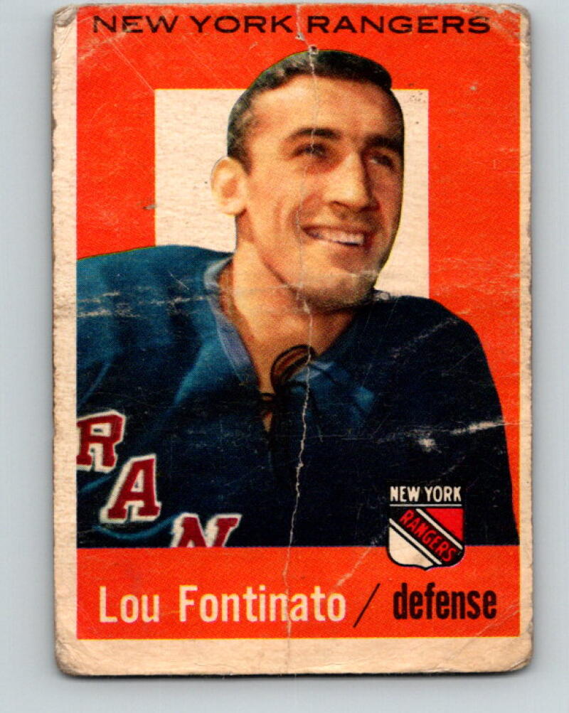 1959-60 Topps #5 Lou Fontinato Hockey NHL V44100