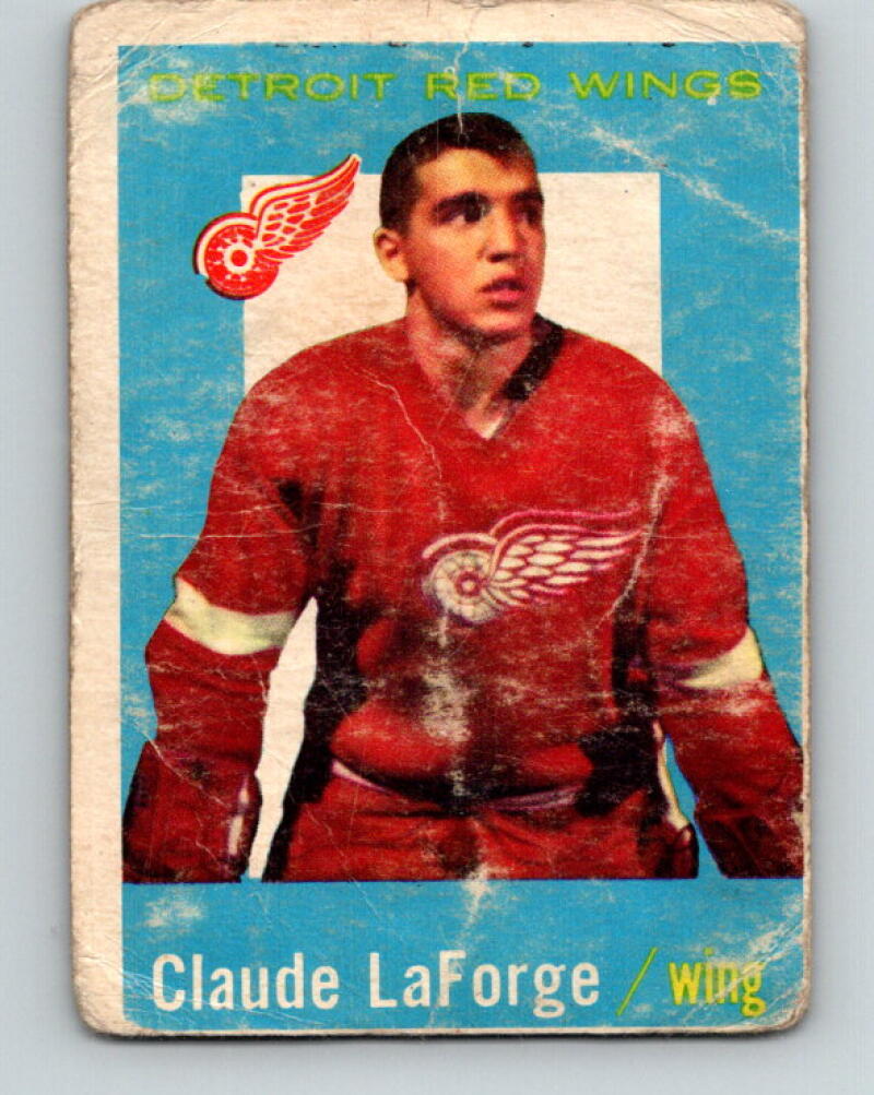 1959-60 Topps #64 Claude LaForge Detroit Red Wings V44101