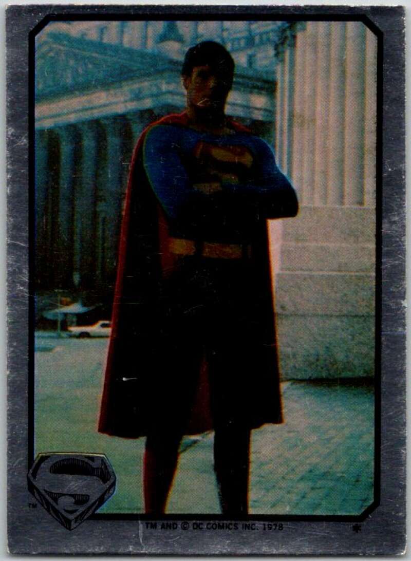 1978 Topps Superman Foil Stickers #FS-1 Arms Crossed   V44132