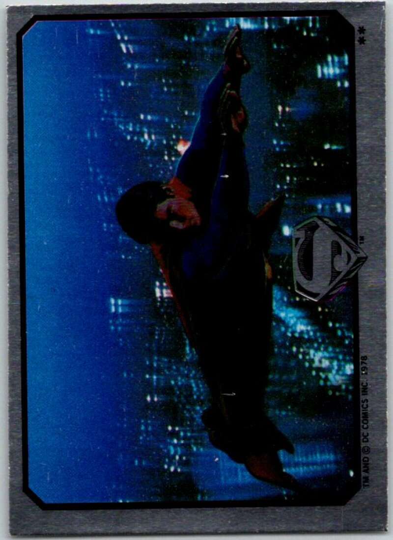 1978 Topps Superman Foil Stickers #FS-4 Flying Right   V44137