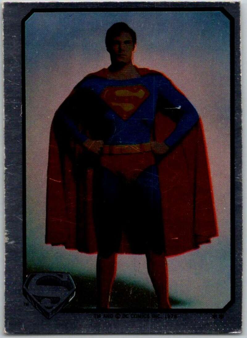 1978 Topps Superman Foil Stickers #FS-5 Hands on Hips   V44139