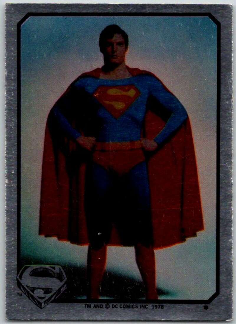 1978 Topps Superman Foil Stickers #FS-5 Hands on Hips   V44140