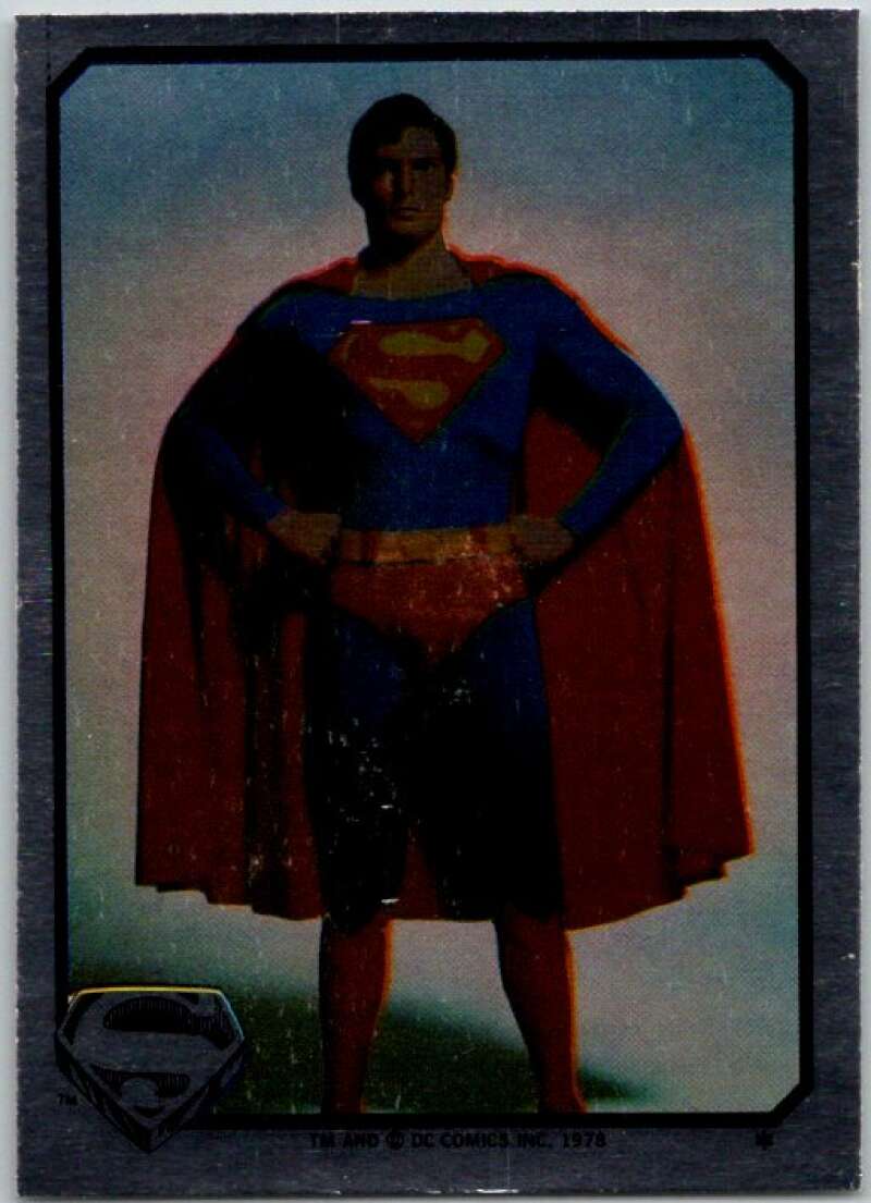 1978 Topps Superman Foil Stickers #FS-5 Hands on Hips   V44141