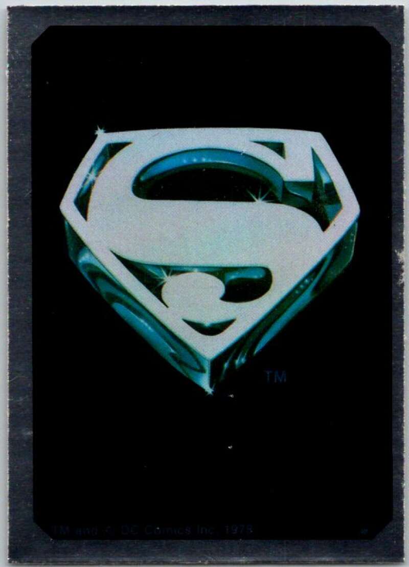 1978 Topps Superman Foil Stickers #FS-7 Superman Symbol   V44143