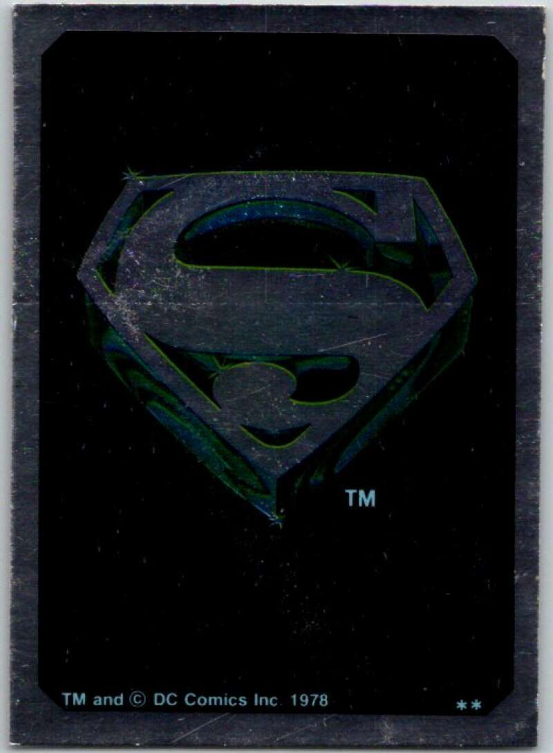 1978 Topps Superman Foil Stickers #FS-7 Superman Symbol   V44144