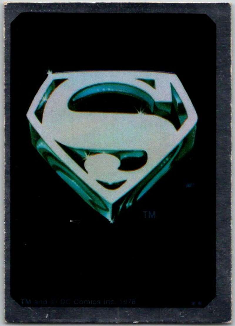 1978 Topps Superman Foil Stickers #FS-7 Superman Symbol   V44145