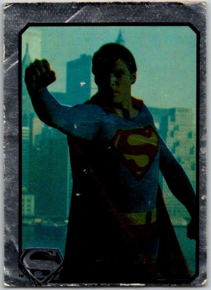 1978 Topps Superman Foil Stickers #FS-8 Superman Fist Out   V44151