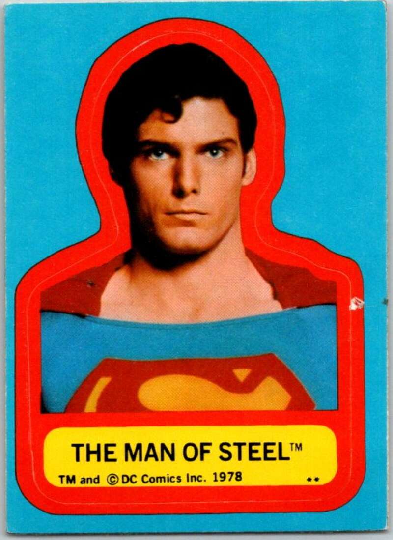 1978 Topps Superman Stickers #S-1 The Man of Steel   V44156