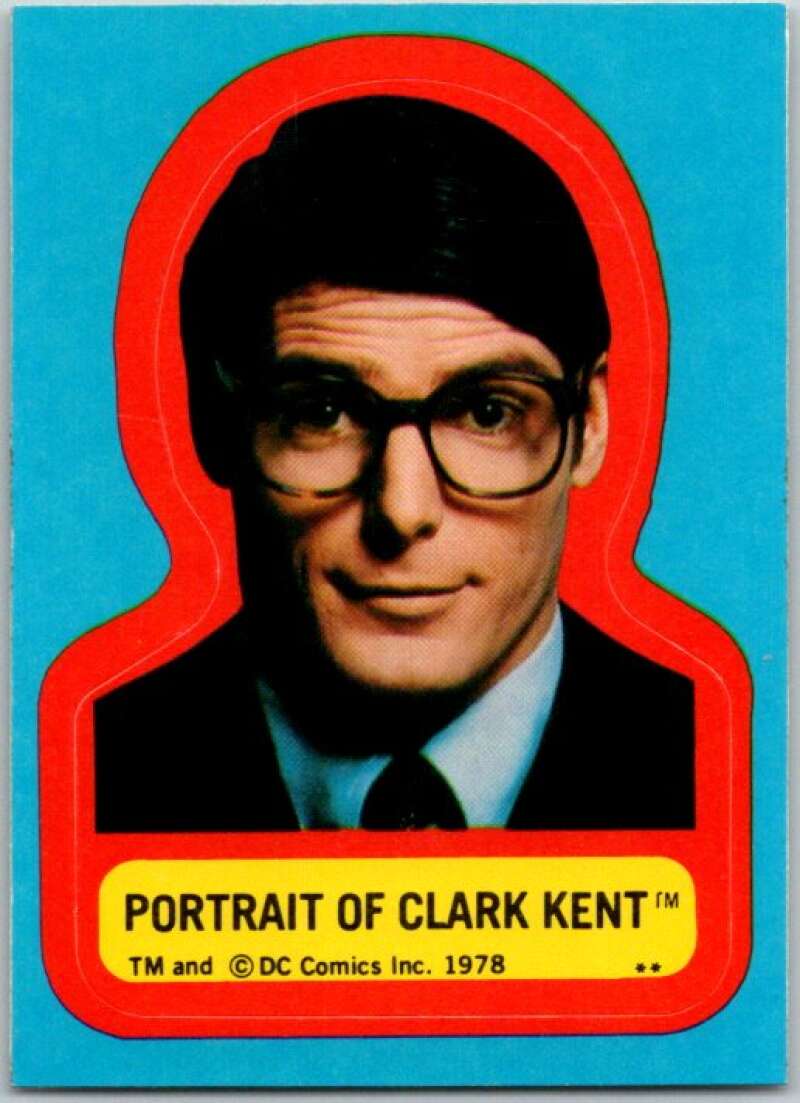 1978 Topps Superman Stickers #S-2 Portrait of Clark Kent   V44157