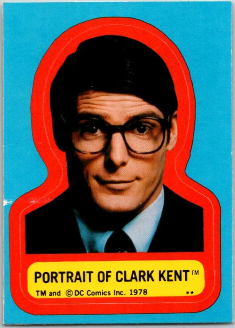 1978 Topps Superman Stickers #S-2 Portrait of Clark Kent   V44159