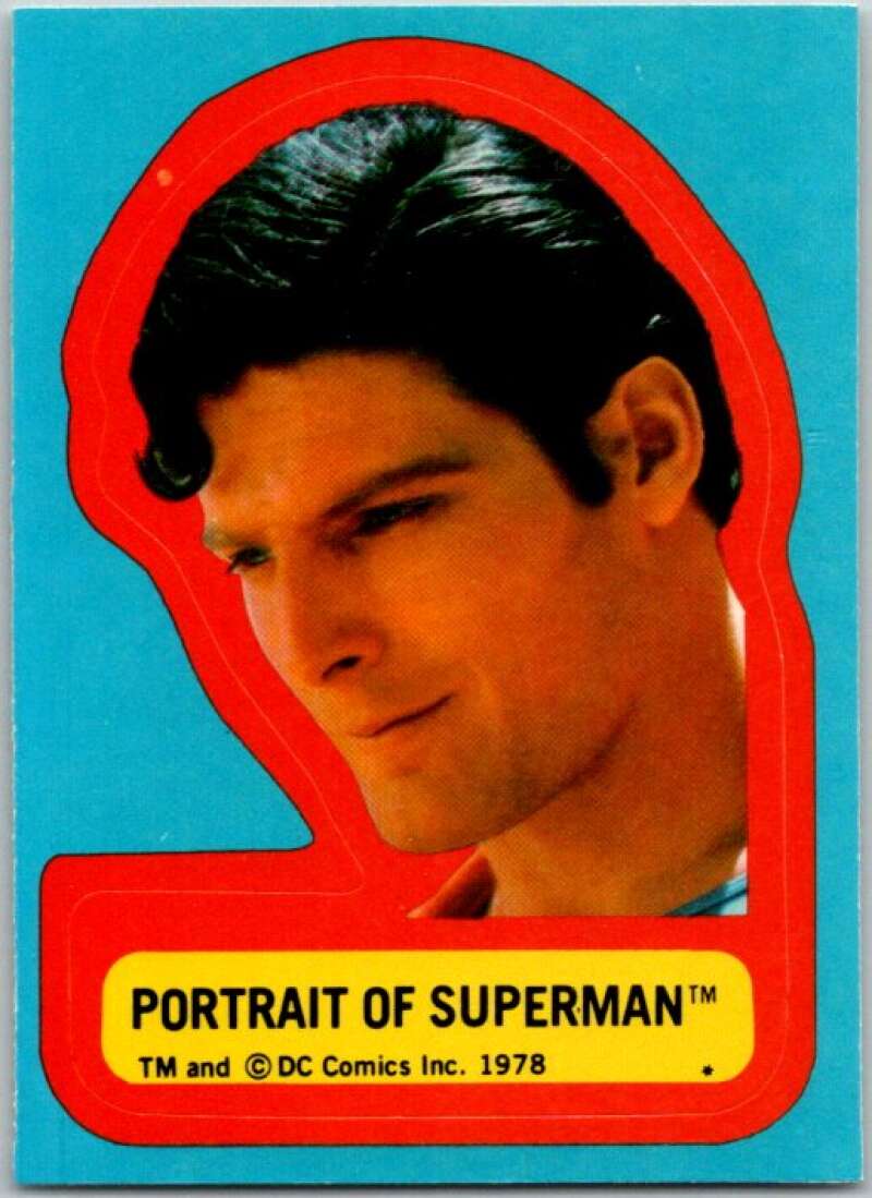 1978 Topps Superman Stickers #S-6 Portrait of Superman   V44168
