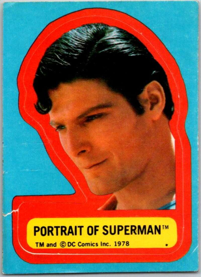 1978 Topps Superman Stickers #S-6 Portrait of Superman   V44171