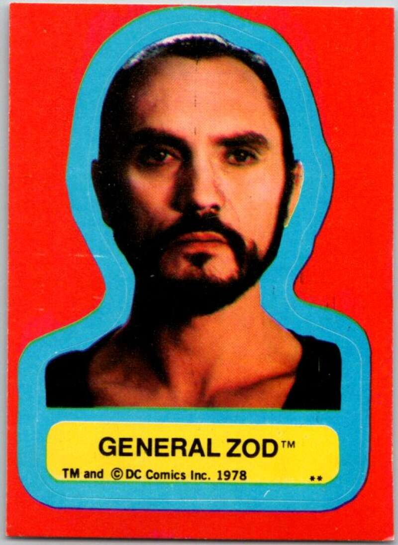 1978 Topps Superman Stickers #S-8 General Zod   V44173