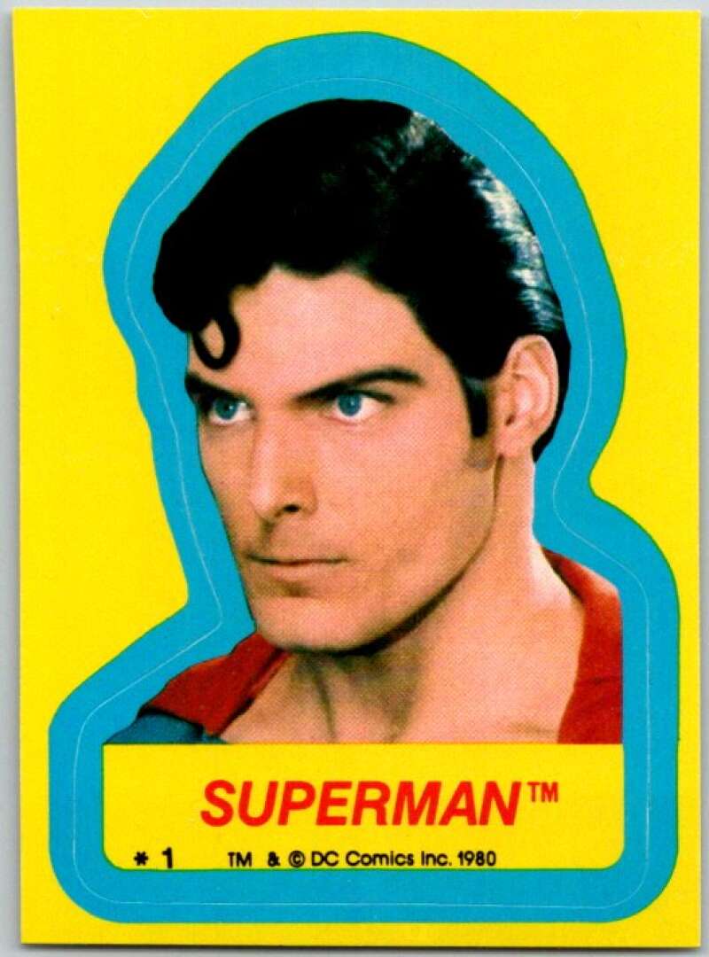 1980 Topps Superman II Stickers #1 Superman   V44179
