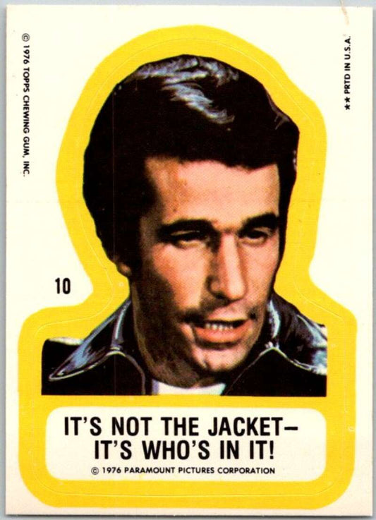 1976 Topps Happy Days Stickers #10 Not The Jacket V44189