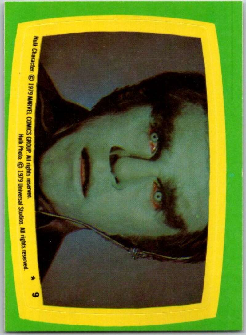 1979 Topps Incredible Hulk Stickers #9 Suppressing the Demon Within Him   V44192