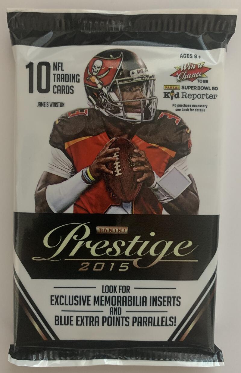 2015 Panini Prestige Football NFL Pack - 10 Cards Per Pack Image 1