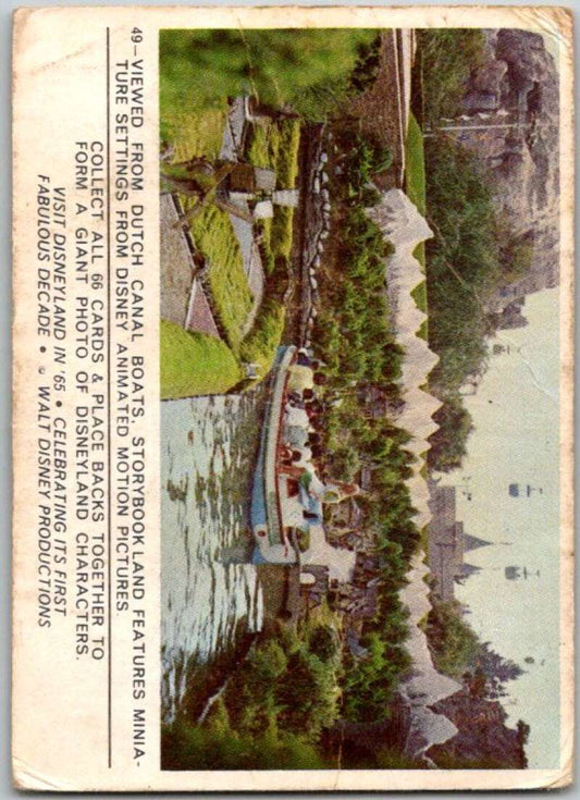 1965 Disneyland #49 Viewed from Dutch Canal Boats  V44217