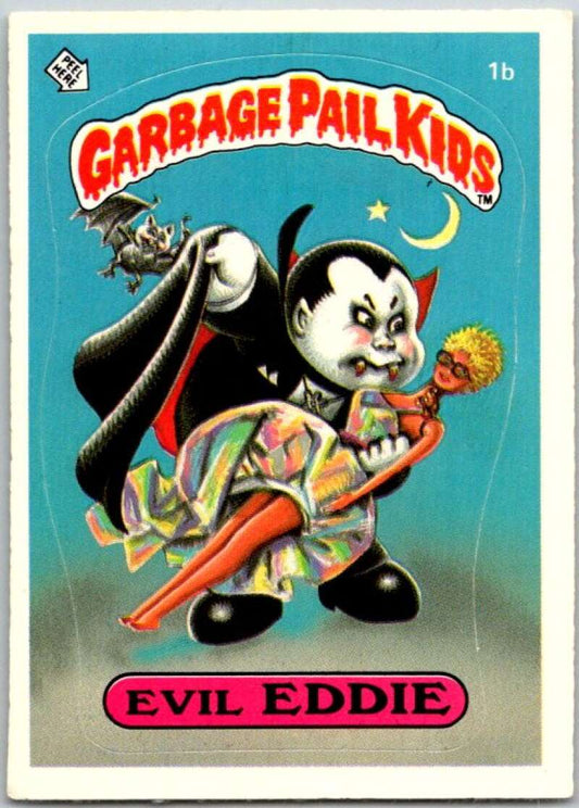 1985 Topps Garbage Pail Kids Series 1 #1b Evil Eddie   V44256
