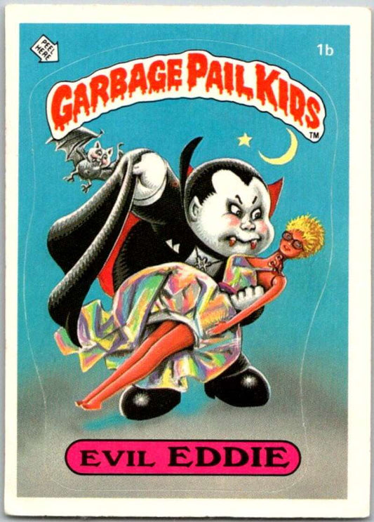 1985 Topps Garbage Pail Kids Series 1 #1b Evil Eddie   V44257