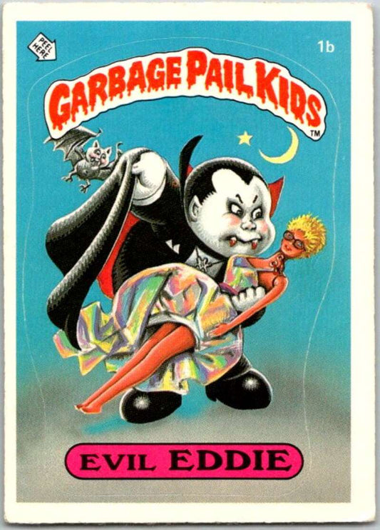 1985 Topps Garbage Pail Kids Series 1 #1b Evil Eddie   V44258