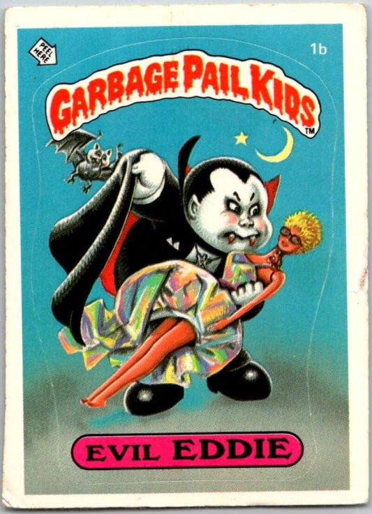 1985 Topps Garbage Pail Kids Series 1 #1b Evil Eddie   V44259